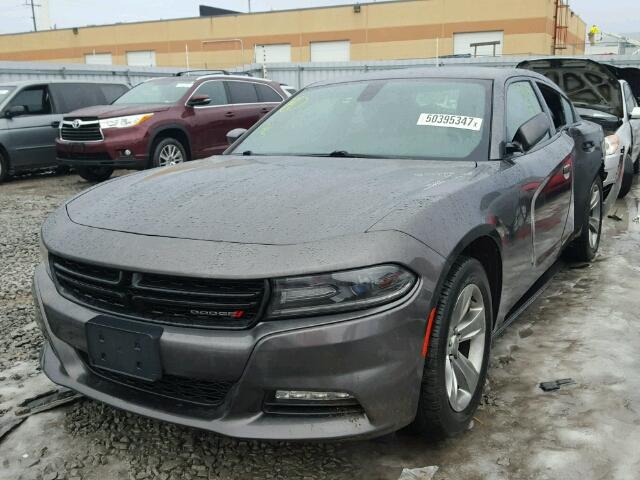 2C3CDXHG8FH832013 - 2015 DODGE CHARGER SX BLACK photo 2