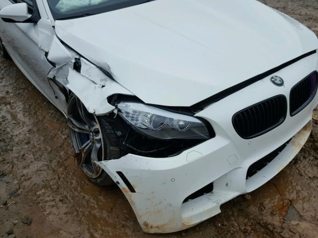 WBSFV9C51DC773614 - 2013 BMW M5 WHITE photo 9