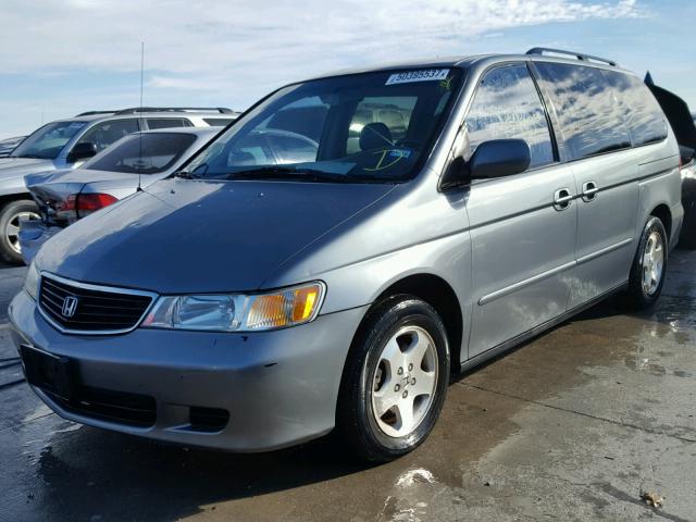 2HKRL18621H555775 - 2001 HONDA ODYSSEY EX SILVER photo 2