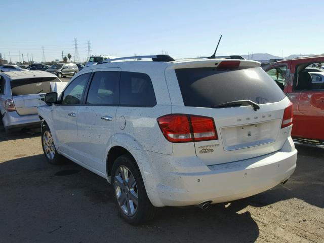 3D4PG9FG5BT515717 - 2011 DODGE JOURNEY LU WHITE photo 3