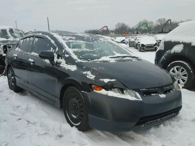 2HGFA16557H310989 - 2007 HONDA CIVIC LX BLACK photo 1