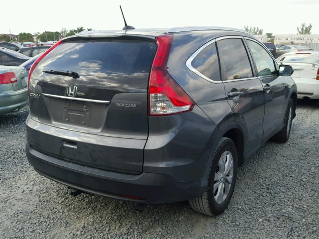 2HKRM3H72DH506839 - 2013 HONDA CR-V EXL GRAY photo 4