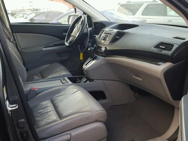 2HKRM3H72DH506839 - 2013 HONDA CR-V EXL GRAY photo 5