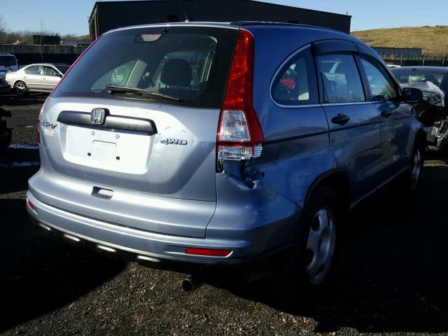 5J6RE4H3XAL089777 - 2010 HONDA CR-V LX SILVER photo 4