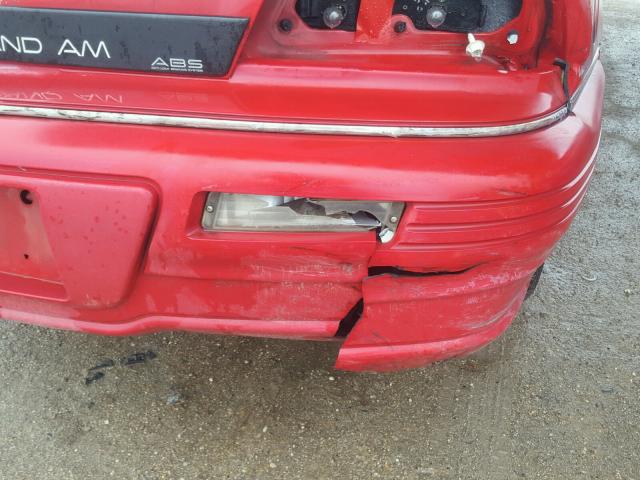 1G2NE14N2PC708377 - 1993 PONTIAC GRAND AM S 红色 照片 10