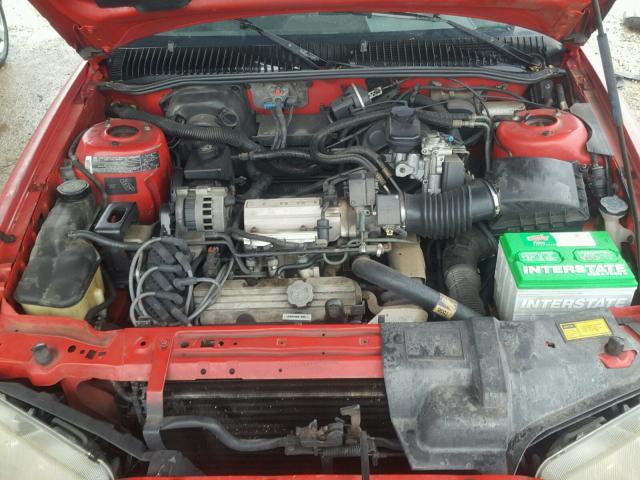 1G2NE14N2PC708377 - 1993 PONTIAC GRAND AM S 红色 照片 7