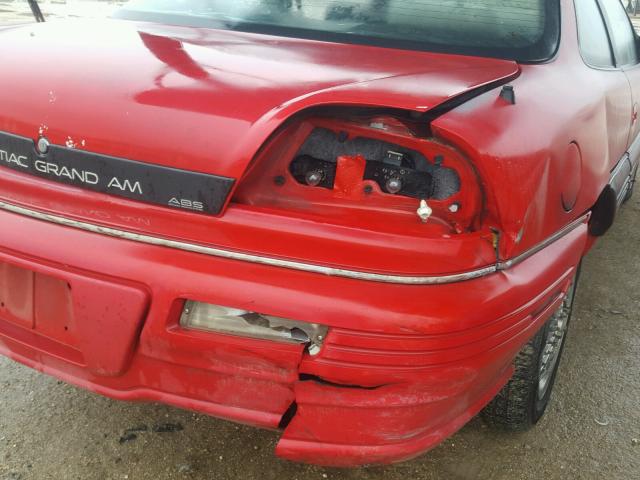 1G2NE14N2PC708377 - 1993 PONTIAC GRAND AM S 红色 照片 9
