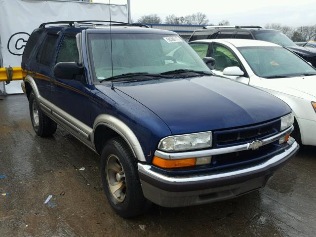 1GNCS13W6Y2195591 - 2000 CHEVROLET BLAZER BLUE photo 1