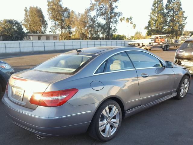 WDDKJ5KB6CF176561 - 2012 MERCEDES-BENZ E 350 GRAY photo 4