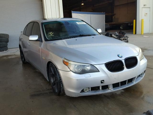 WBANB33545CN67291 - 2005 BMW 545 I SILVER photo 9
