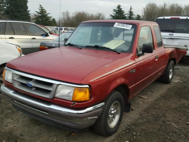 1FTCR14A5SPA63732 - 1995 FORD RANGER SUP BURGUNDY photo 2