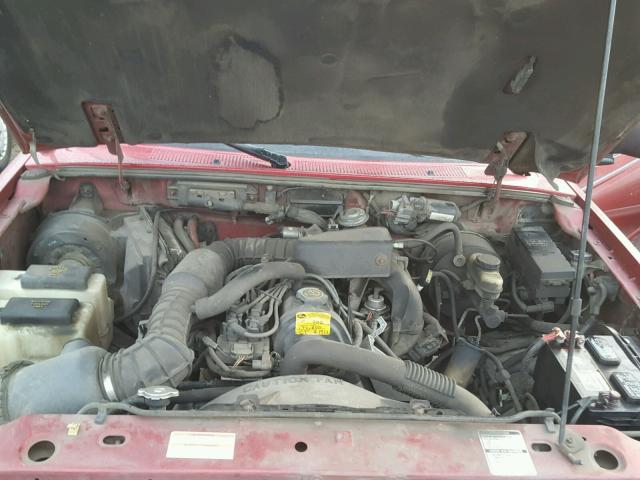 1FTCR14A5SPA63732 - 1995 FORD RANGER SUP BURGUNDY photo 7