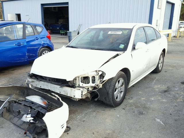 2G1WT57K891208823 - 2009 CHEVROLET IMPALA 1LT WHITE photo 2