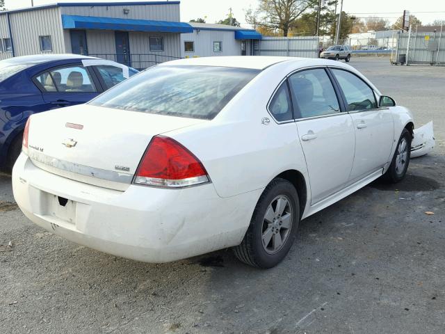 2G1WT57K891208823 - 2009 CHEVROLET IMPALA 1LT WHITE photo 4