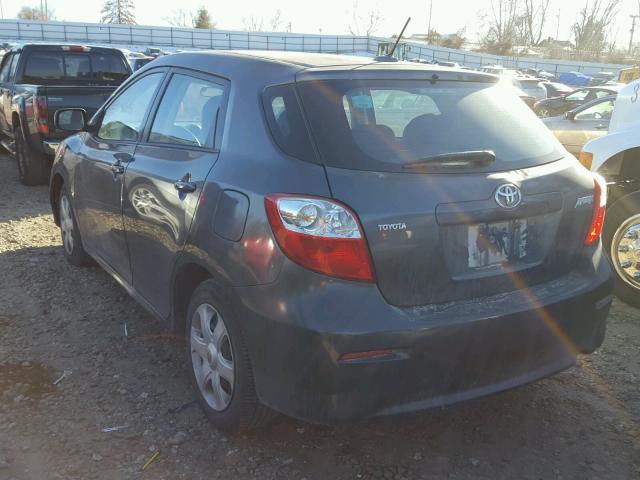 2T1KU40E29C005333 - 2009 TOYOTA COROLLA MA BLACK photo 3