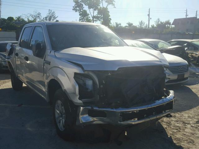 1FTEW1EF9HFA87414 - 2017 FORD F150 SUPER SILVER photo 1