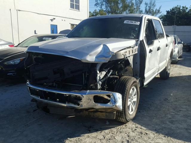 1FTEW1EF9HFA87414 - 2017 FORD F150 SUPER SILVER photo 2