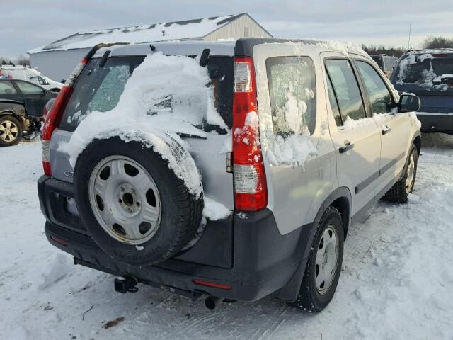 SHSRD68516U402854 - 2006 HONDA CR-V LX SILVER photo 4