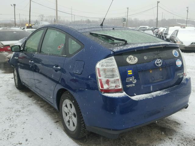 JTDKB20U987806603 - 2008 TOYOTA PRIUS BLUE photo 3