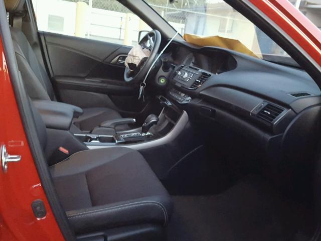 1HGCR2F59GA201788 - 2016 HONDA ACCORD SPO RED photo 5