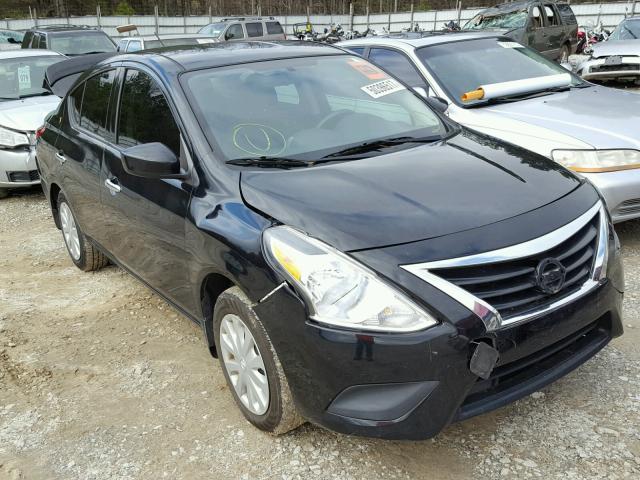 3N1CN7AP3GL806255 - 2016 NISSAN VERSA S BLACK photo 1