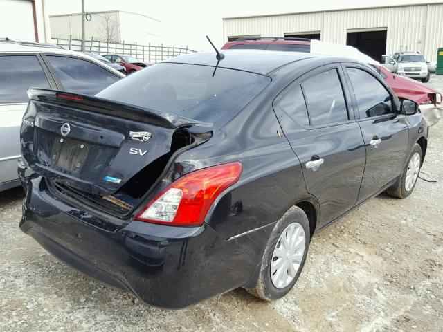 3N1CN7AP3GL806255 - 2016 NISSAN VERSA S BLACK photo 4