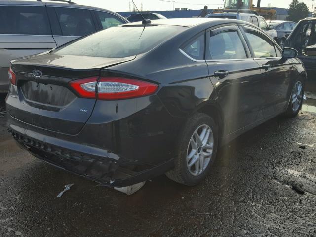 3FA6P0H75GR289254 - 2016 FORD FUSION SE BLACK photo 4