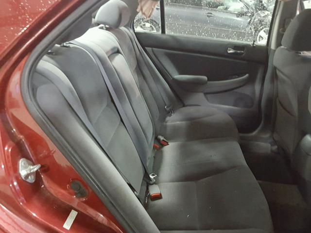 1HGCM56327A204143 - 2007 HONDA ACCORD SE RED photo 6