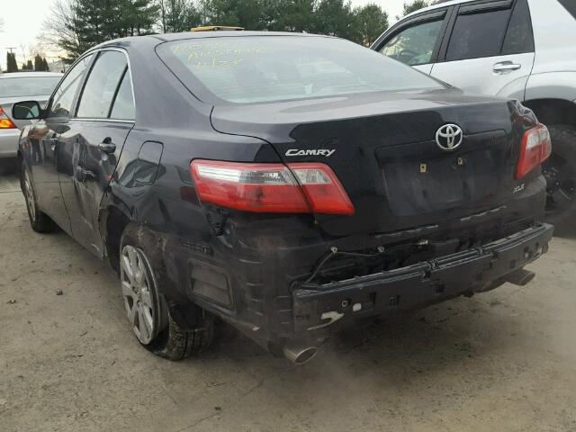 4T1BK46K48U567203 - 2008 TOYOTA CAMRY LE BLACK photo 3