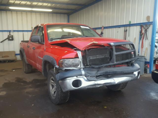 1D7HU18N25J610227 - 2005 DODGE RAM 1500 S RED photo 1