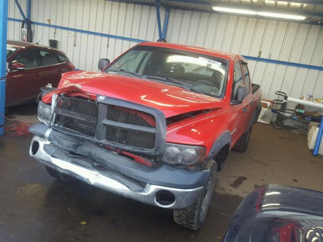 1D7HU18N25J610227 - 2005 DODGE RAM 1500 S RED photo 2