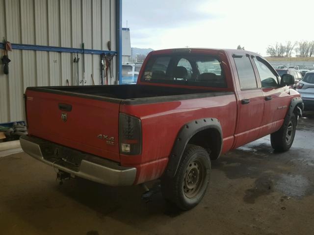 1D7HU18N25J610227 - 2005 DODGE RAM 1500 S RED photo 4