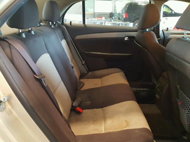 1G1ZC5E17BF198758 - 2011 CHEVROLET MALIBU 1LT 金色 照片 6