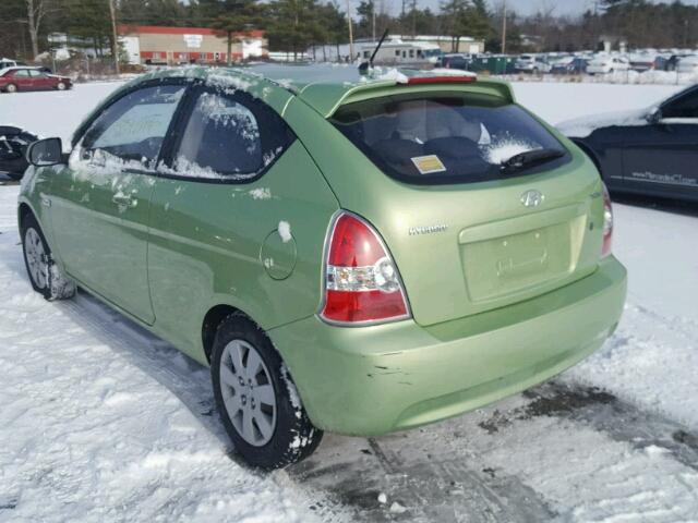 KMHCM3AC1AU180378 - 2010 HYUNDAI ACCENT BLU GREEN photo 3