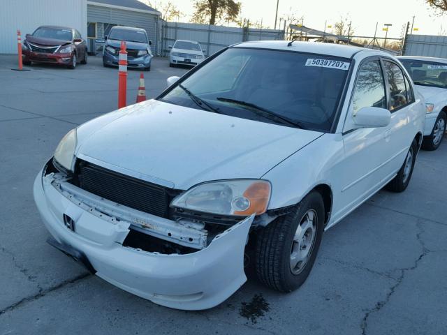 JHMES96693S012364 - 2003 HONDA CIVIC HYBR WHITE photo 2