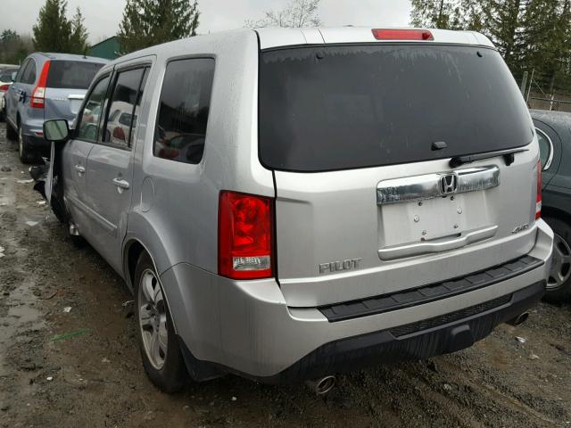 5FNYF4H69CB036177 - 2012 HONDA PILOT EXL SILVER photo 3