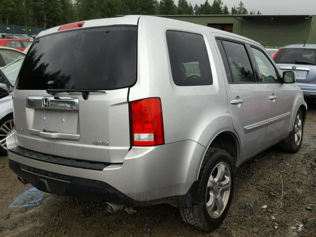 5FNYF4H69CB036177 - 2012 HONDA PILOT EXL SILVER photo 4