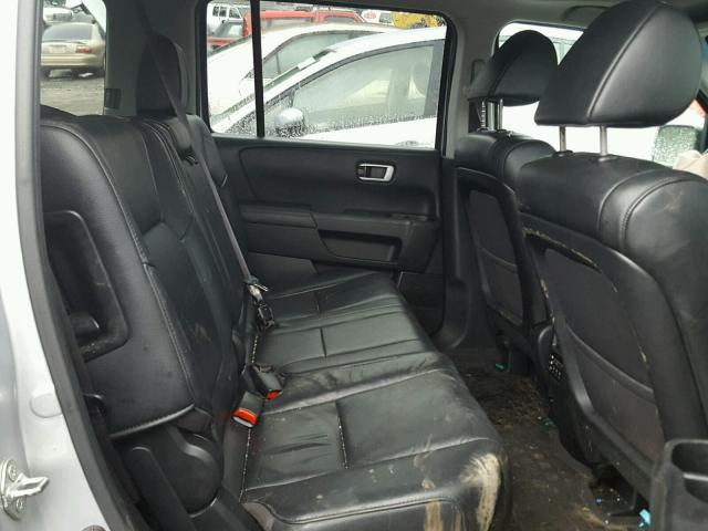 5FNYF4H69CB036177 - 2012 HONDA PILOT EXL SILVER photo 6