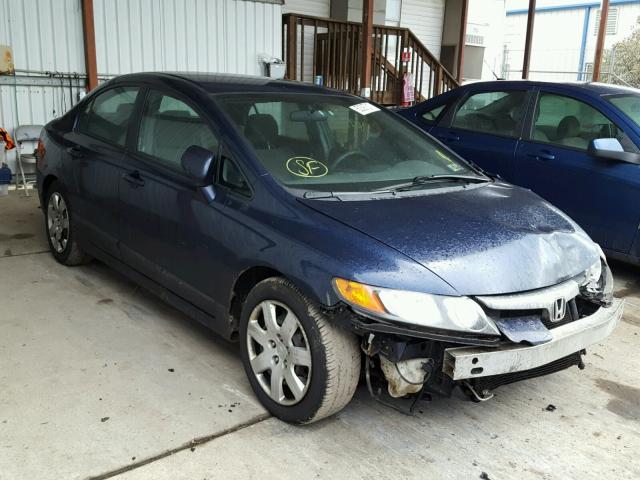 1HGFA15536L149691 - 2006 HONDA CIVIC LX BLUE photo 1