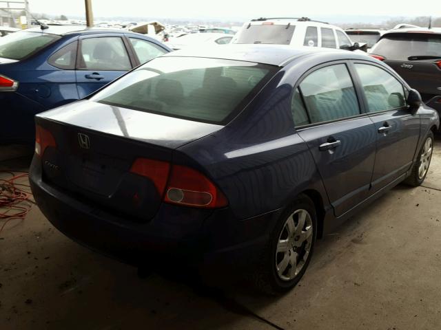 1HGFA15536L149691 - 2006 HONDA CIVIC LX BLUE photo 4