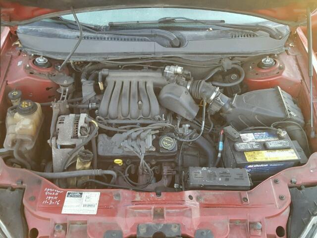 1FAFP55U91G171651 - 2001 FORD TAURUS SES RED photo 7