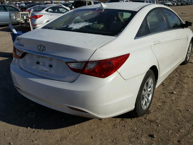 5NPEB4AC8BH054491 - 2011 HYUNDAI SONATA GLS WHITE photo 4