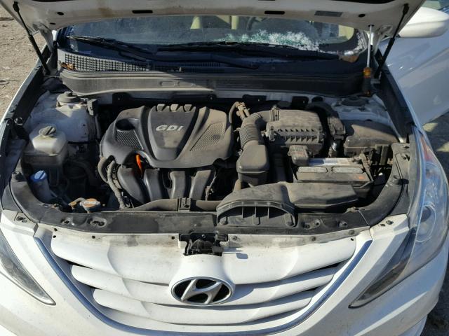 5NPEB4AC8BH054491 - 2011 HYUNDAI SONATA GLS WHITE photo 7