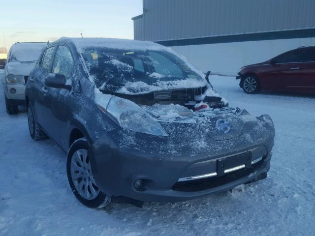 1N4BZ0CPXHC311507 - 2017 NISSAN LEAF S GRAY photo 1