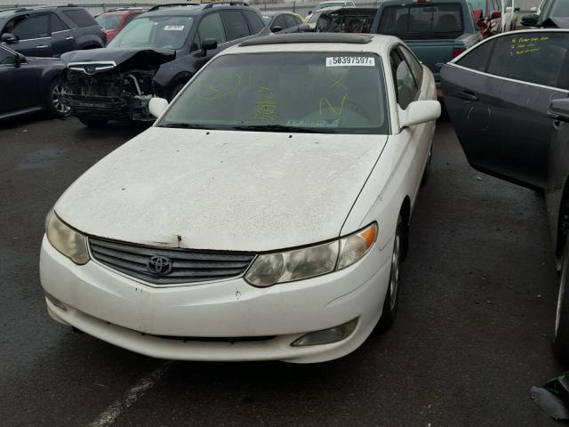 2T1CF22P22C569829 - 2002 TOYOTA CAMRY SOLA WHITE photo 2