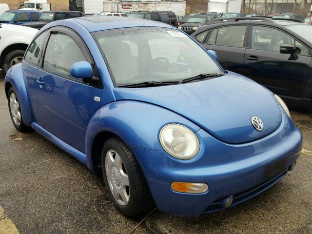 3VWCF21CXYM421956 - 2000 VOLKSWAGEN NEW BEETLE BLUE photo 1