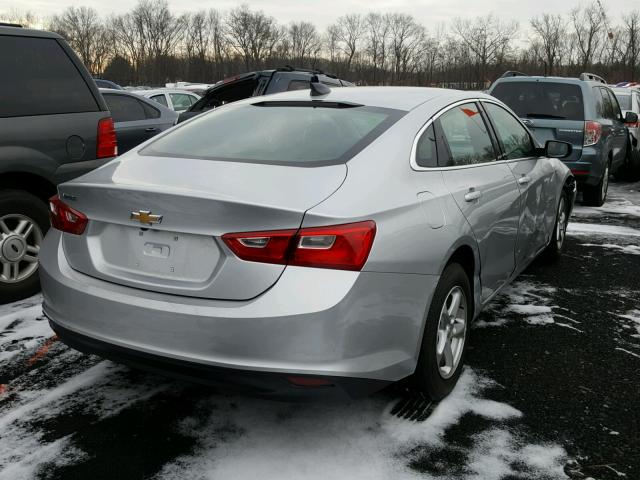 1G1ZB5ST2HF278096 - 2017 CHEVROLET MALIBU LS SILVER photo 4