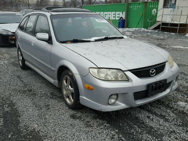 JM1BJ246221492446 - 2002 MAZDA PROTEGE PR GRAY photo 1