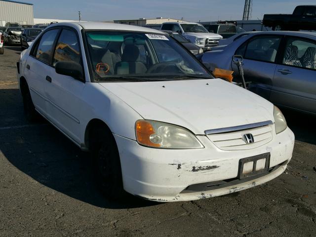 2HGES16591H557805 - 2001 HONDA CIVIC LX WHITE photo 1