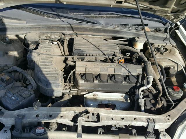 2HGES16591H557805 - 2001 HONDA CIVIC LX WHITE photo 7